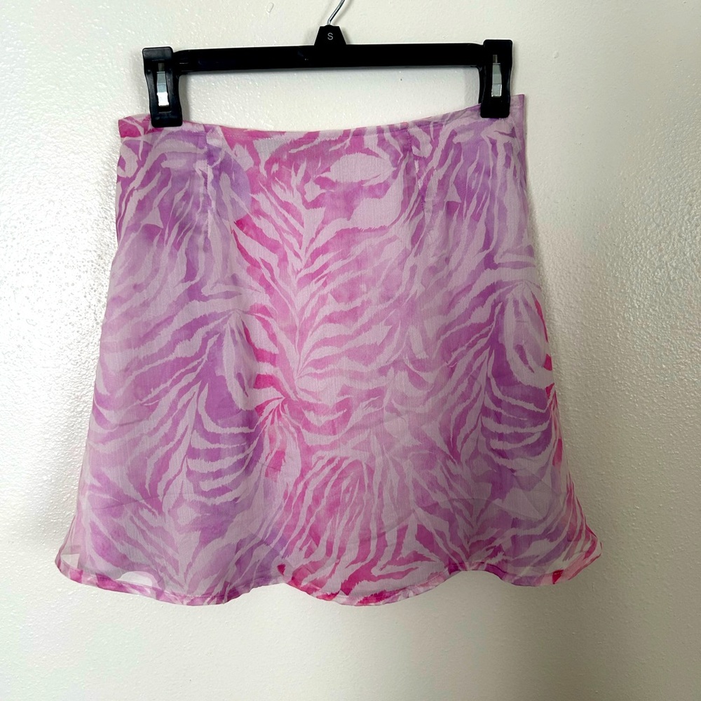 Pink zebra print skirt 💗